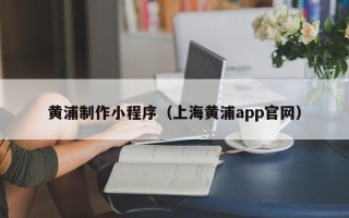 东莞黄浦制作小程序（上海黄浦app官网）